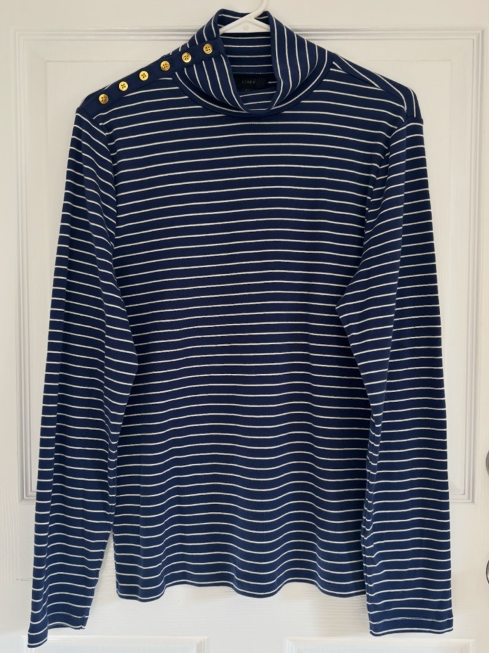 J. Crew Navy and White‎ Striped Top